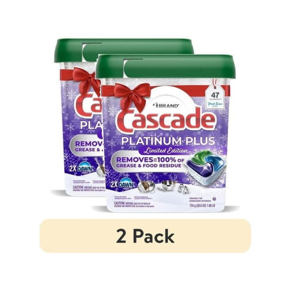 2-Packs of Cascade Platinum Plus Dishwasher Pods, 47 Count