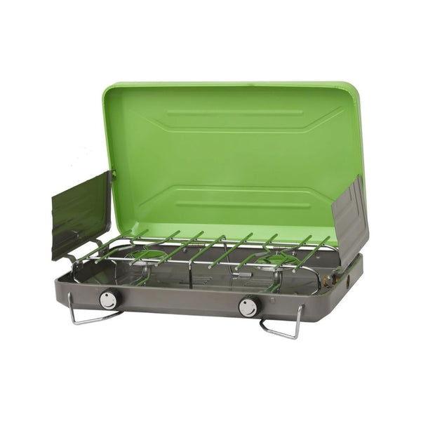 2-Burner Portable Camping Stove Grill