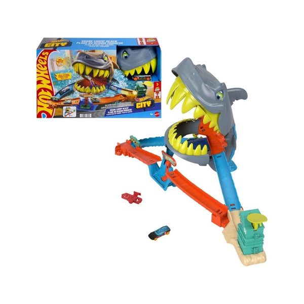 Hot Wheels Shark Chomp Beach Playset