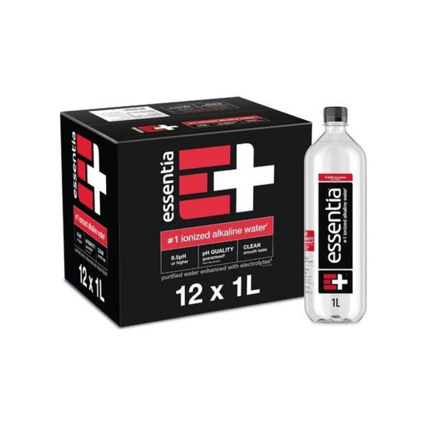 12 Bottles 1L Essentia Ionized Alkaline Water