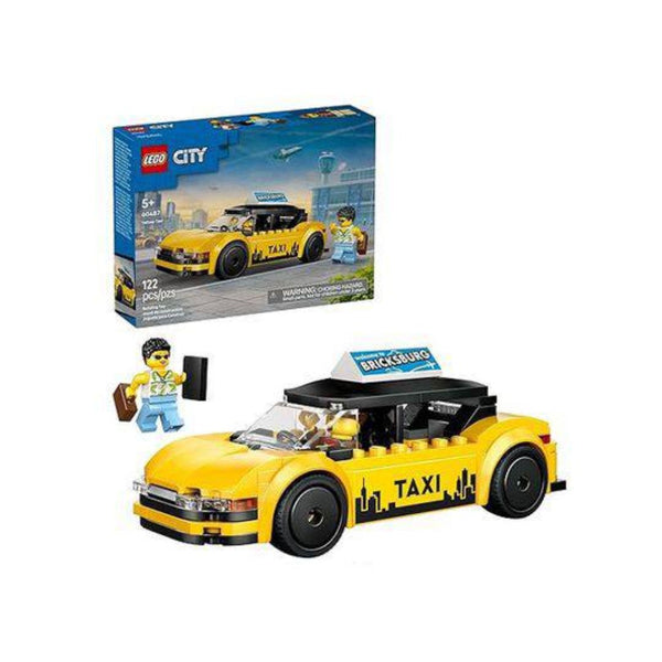 122-Pcs LEGO City Yellow Taxi Car