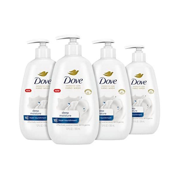 4 Pack Dove Advanced Care Deep Moisture Hand Wash