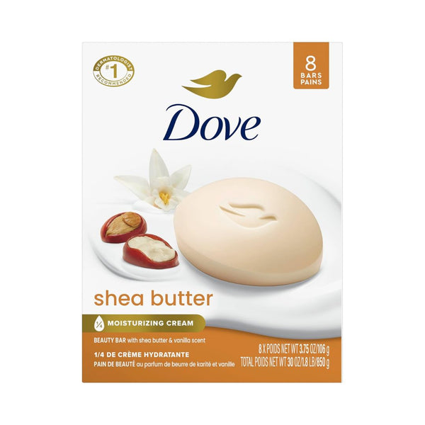 8 Dove Shea Butter Beauty Bar Soap