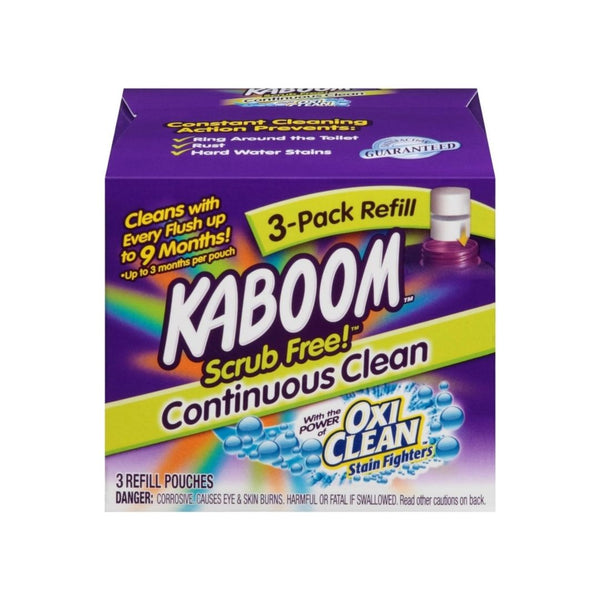 3-Pack Refill Kaboom Scrub Free! Continuous Clean