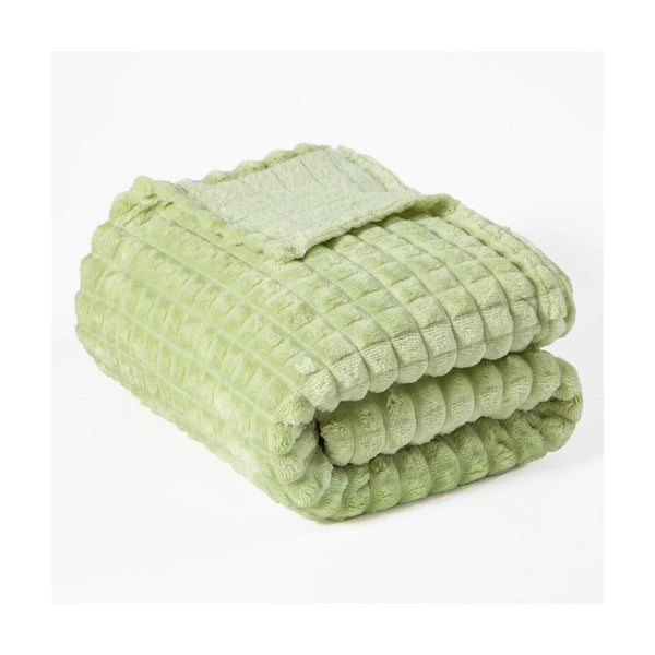 Ultra Soft Jacquard Sherpa Throw Blanket