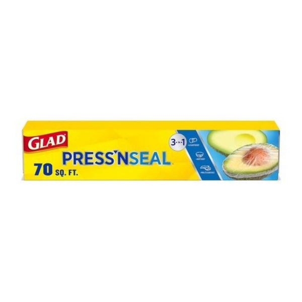 70 Sq Ft Glad Press'N Seal Food Plastic Wrap