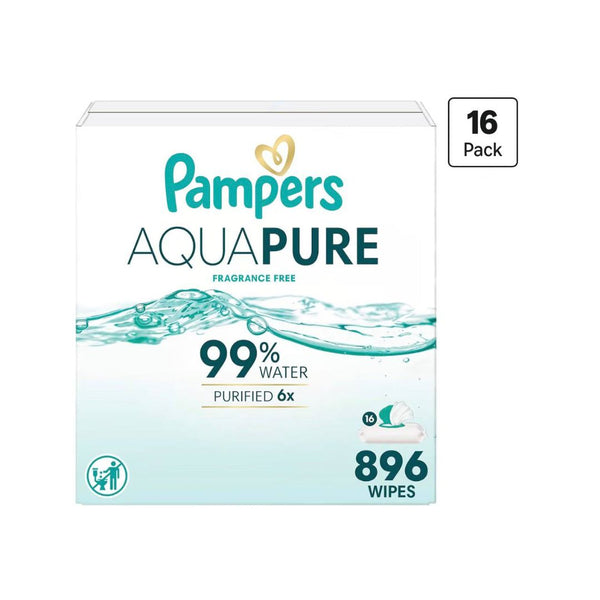 896 Pampers Aqua Pure Baby Wipes