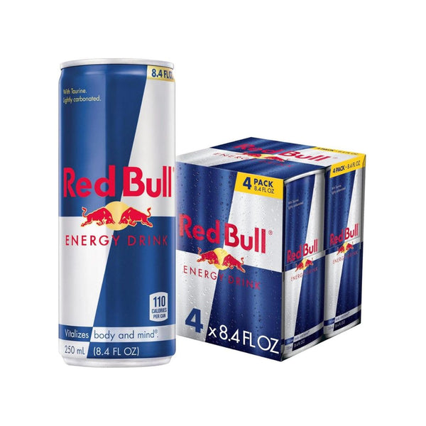 4 Cans Red Bull Energy Drink