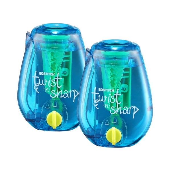 2-Pack Bostitch Office Twist-n-Sharp Pencil Sharpener
