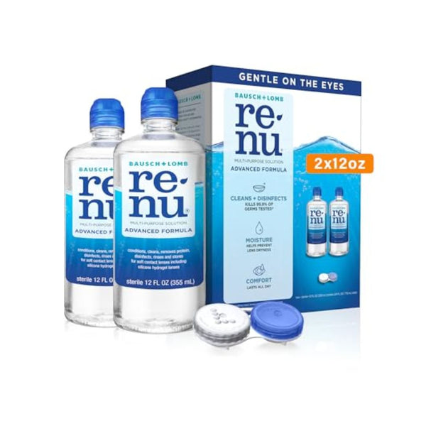2 Bottles Biotrue Or Renu Contact Solution
