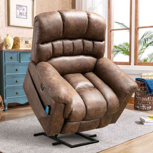 Wide Extra Large Power Lift Recliner Chair with Heat & Massage