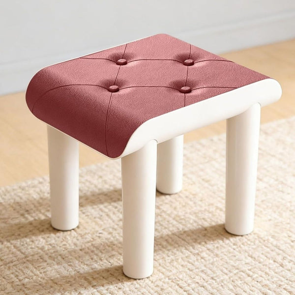 Faux Leather Foot Stool