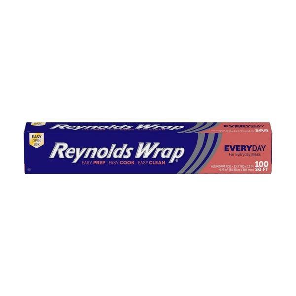 100 Sq Ft Reynolds Wrap Everyday Strength Aluminum Foil Roll