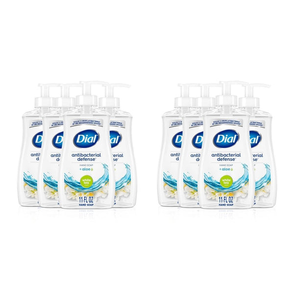 8 Bottles Dial Antibacterial Defense Liquid Hand Soap