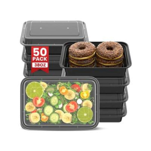 50-Pack Meal Prep Containers
