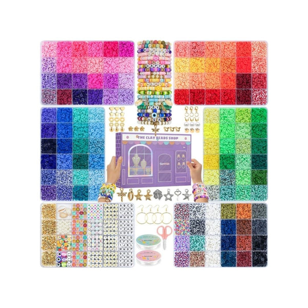 30,000-Pcs Clay Beads Bracelets Making Kit