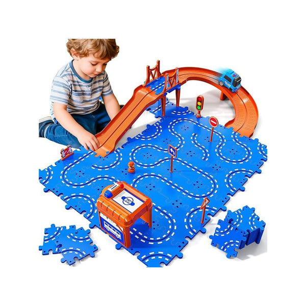 45 Pcs Puzzle Track Car Set