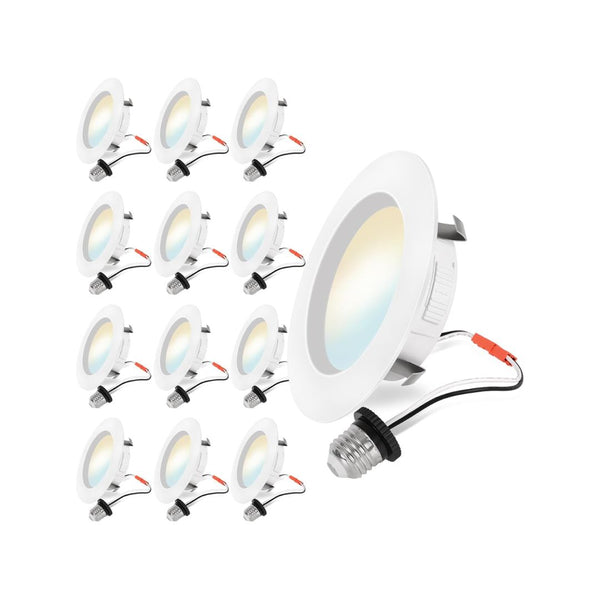 12-Pack 4 Inch 5CCT Recessed Lighting