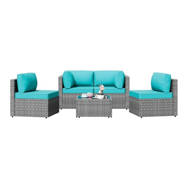 5 Piece Outdoor Sectional Sofa