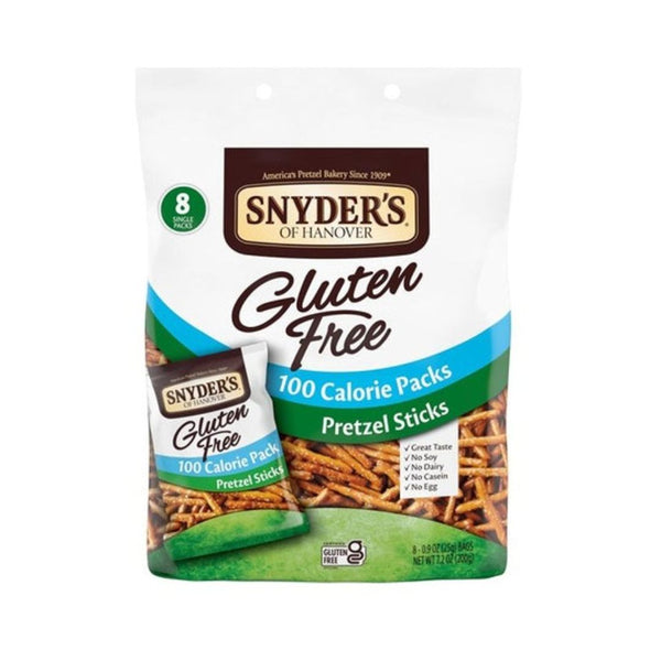 8 Bags Snyder’s Of Hanover Gluten Free Pretzel Sticks