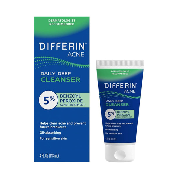 Differin Acne Face Wash with 5% Benzoyl Peroxide