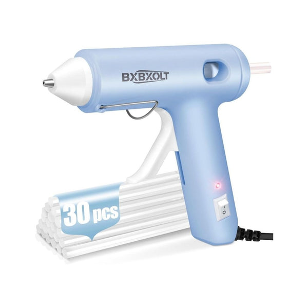 Hot Glue Gun Kit with 30 Premium Clear Glue Sticks