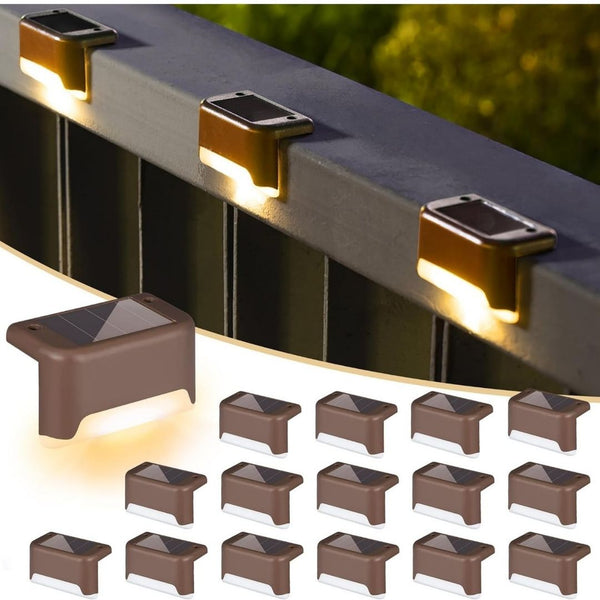 16-Pack Solar Deck Lights