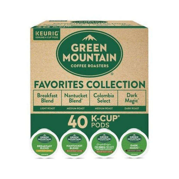 40 Green Mountain Favorites K-Cup Coffee Pods