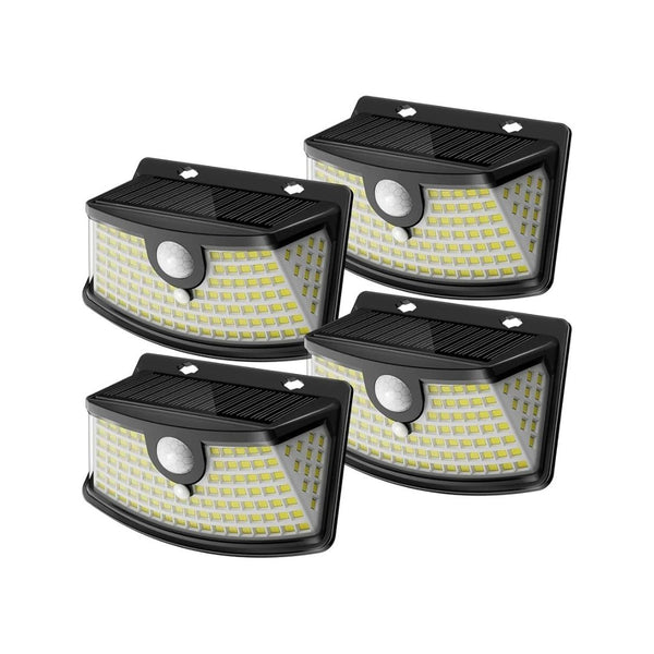 4 Solar Motion Sensor 120 LED Lights