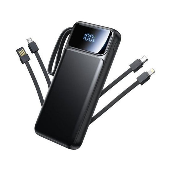 10000mAh 22.5W Portable Charger with Built in Cables