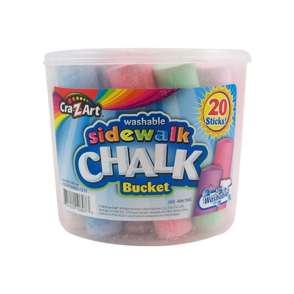 Cra-Z-Art Sidewalk Chalk Bucket (20 Count)