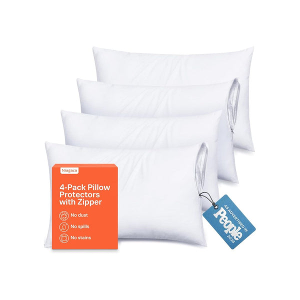 Set of 4 Ultra Soft Pillow Protectors