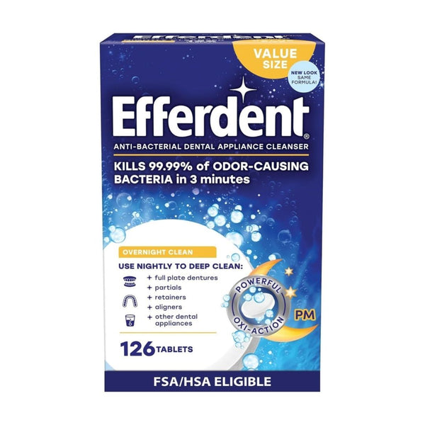 126 Efferdent Retainer Cleaning Tablets
