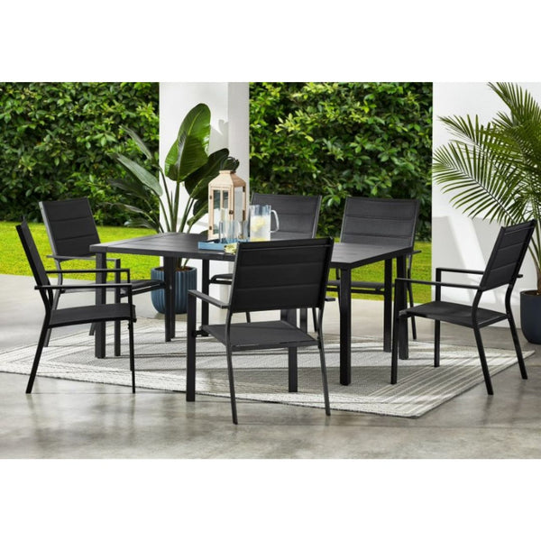Mainstays Dashwood 7-Piece Steel Outdoor Dining Set