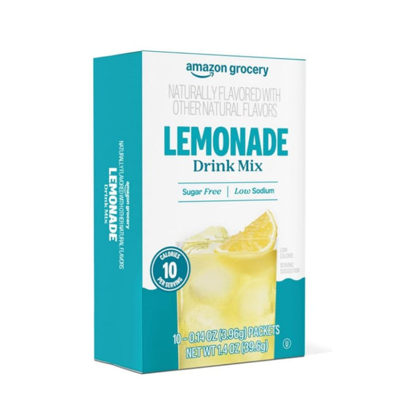 10 Packets Amazon Grocery, Lemonade Drink Mix