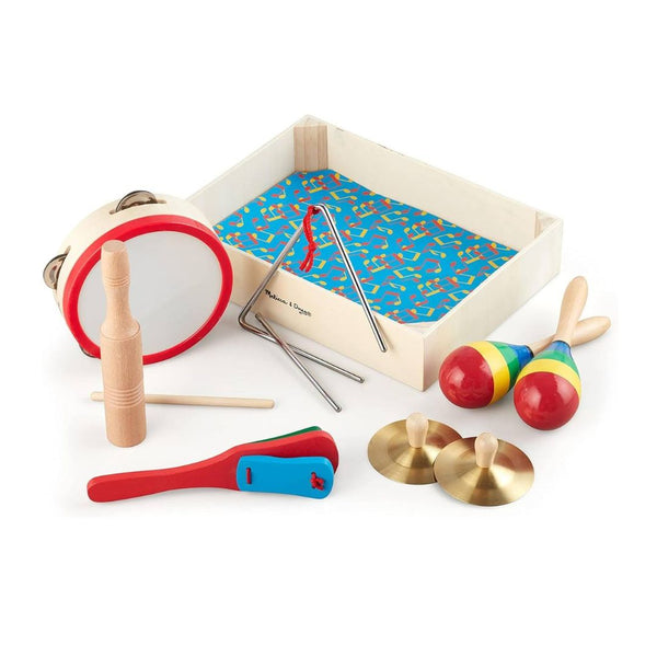 Melissa & Doug Band-in-a-Box, 10-Piece Musical Instrument Set