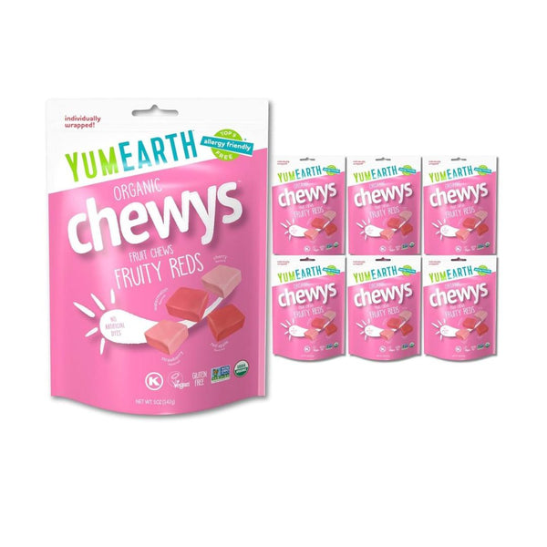 6-Pack YumEarth Chewys Fruity Reds