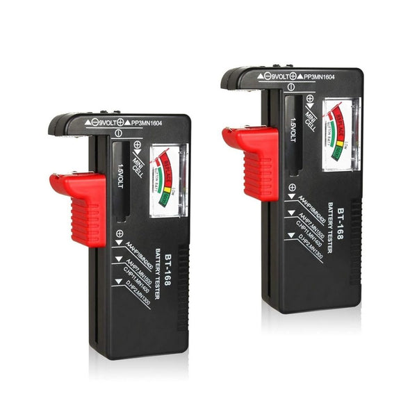 2-Pcs Battery Tester Checker