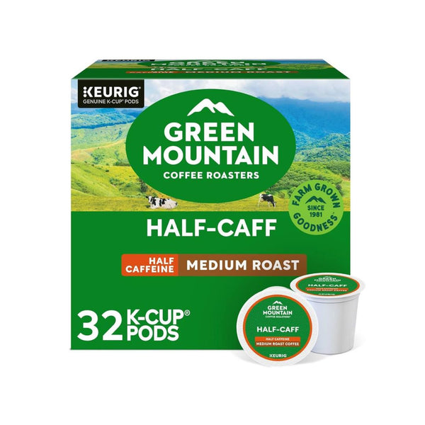 32 Green Mountain Coffee Half Caff Keurig K-Cups