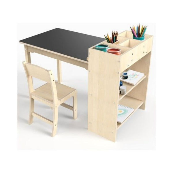 Kids Art Table & Chair Set with Storage