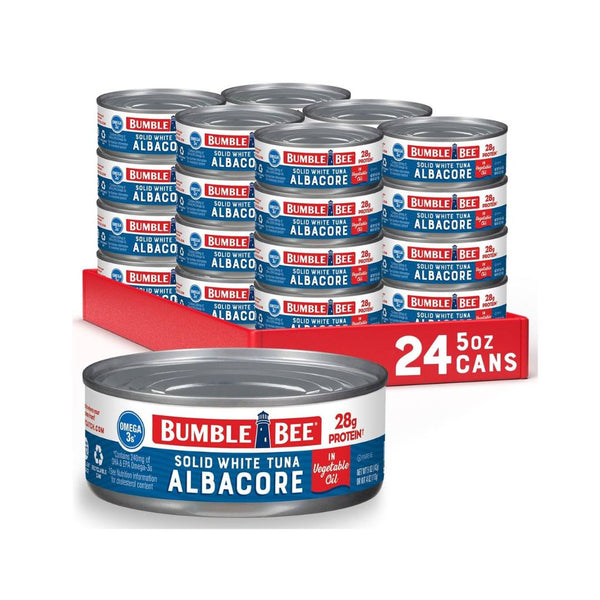 24 Cans Bumble Bee Solid White Albacore Tuna in Oil