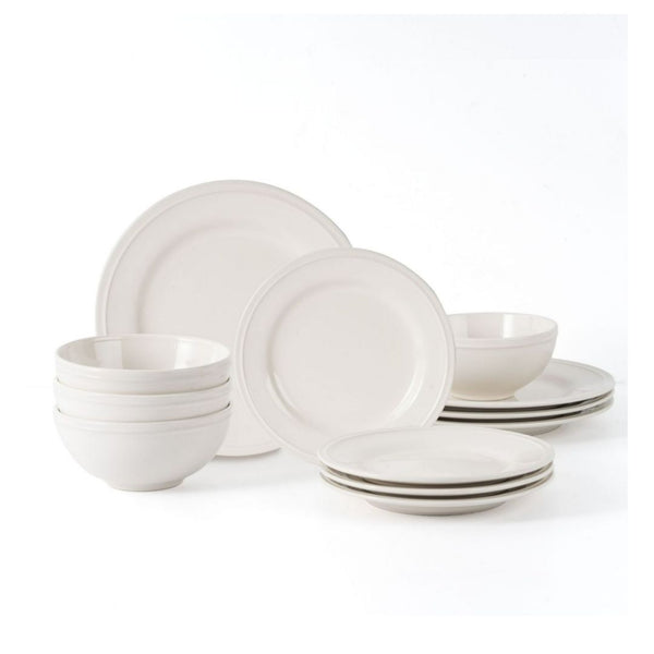 12-Piece Mainstays Stoneware Dinnerware Set