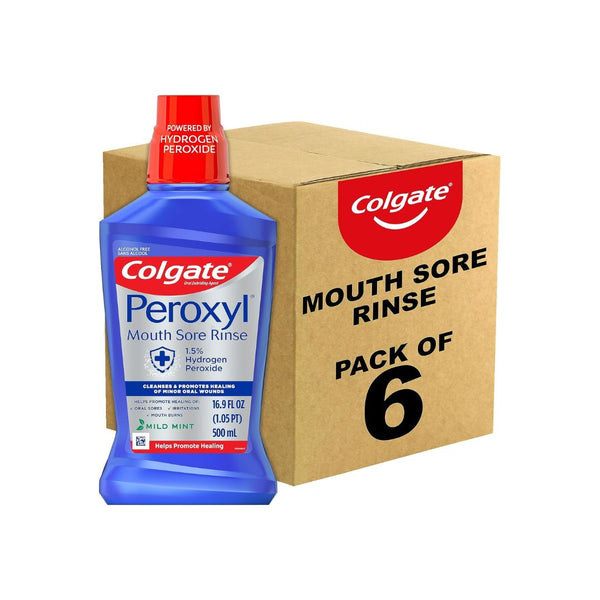 6 Bottles of Colgate Peroxyl Antiseptic Mouthwash