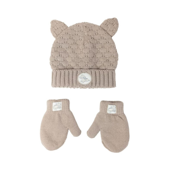3-Piece Character Baby Beanie and Mittens Set