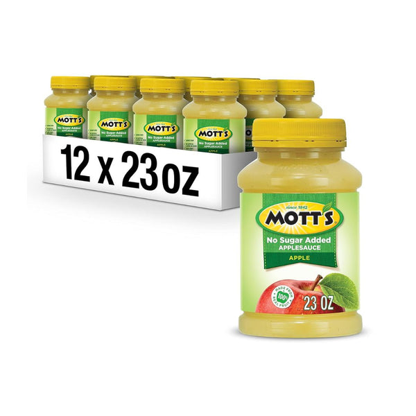 12 Bottles Mott’s No Sugar Added Applesauce