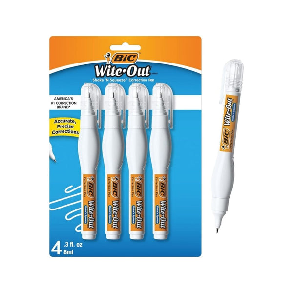 4-Pack BIC Wite-Out Correction Pens