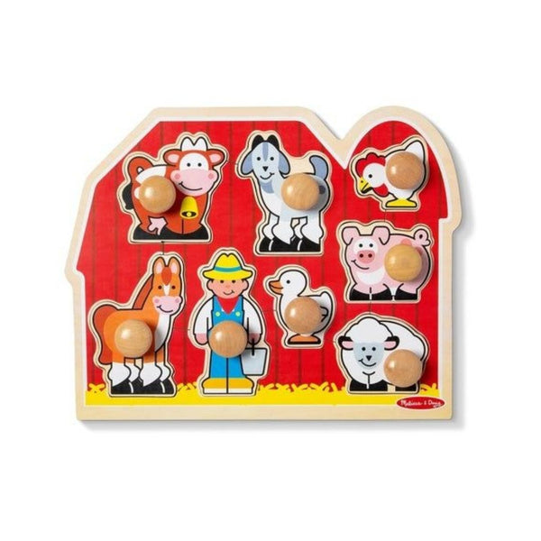 Melissa & Doug Farm Animals Jumbo Knob Puzzle