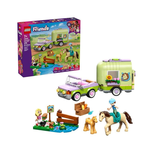 279-Pcs LEGO Friends Horse & Baby Foal Trailer Building Toy