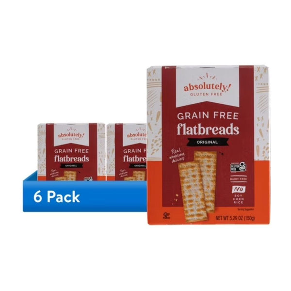 6 Packs of Absolutely Gluten Free Original Flatbreads