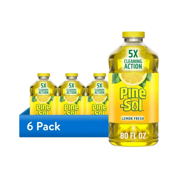 6 Bottles Pine-Sol Multi-Surface Cleaner